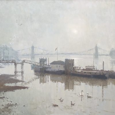 Hammersmith Bridge Dusk by Rod Pearce