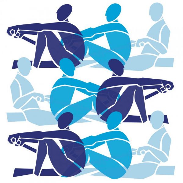 Rowers in Blues by Annabel Eyres