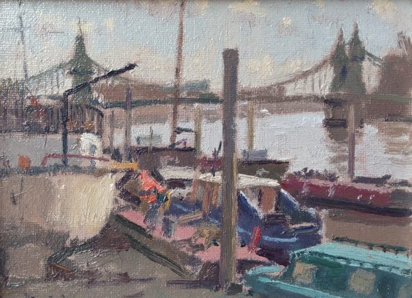 Hammersmith Boats by Rod Pearce Riverside Gallery Barnes