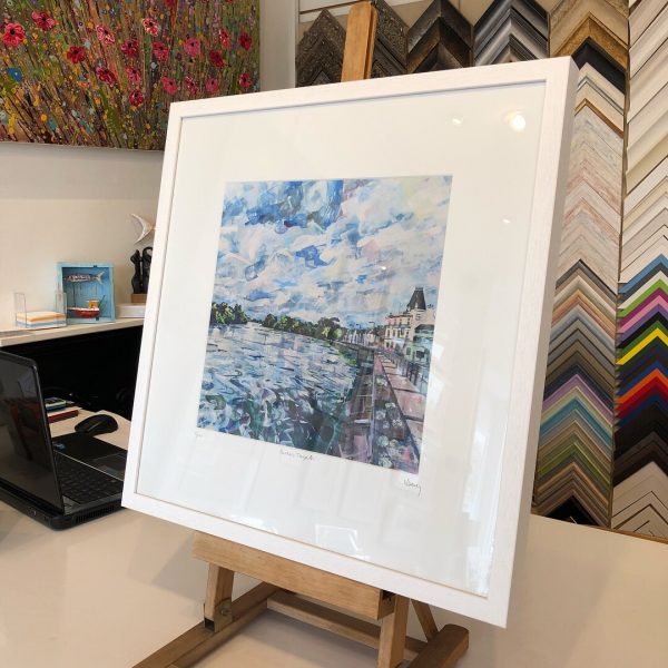 Barnes Towpath limited edition print 50x50cm by Nadia Day