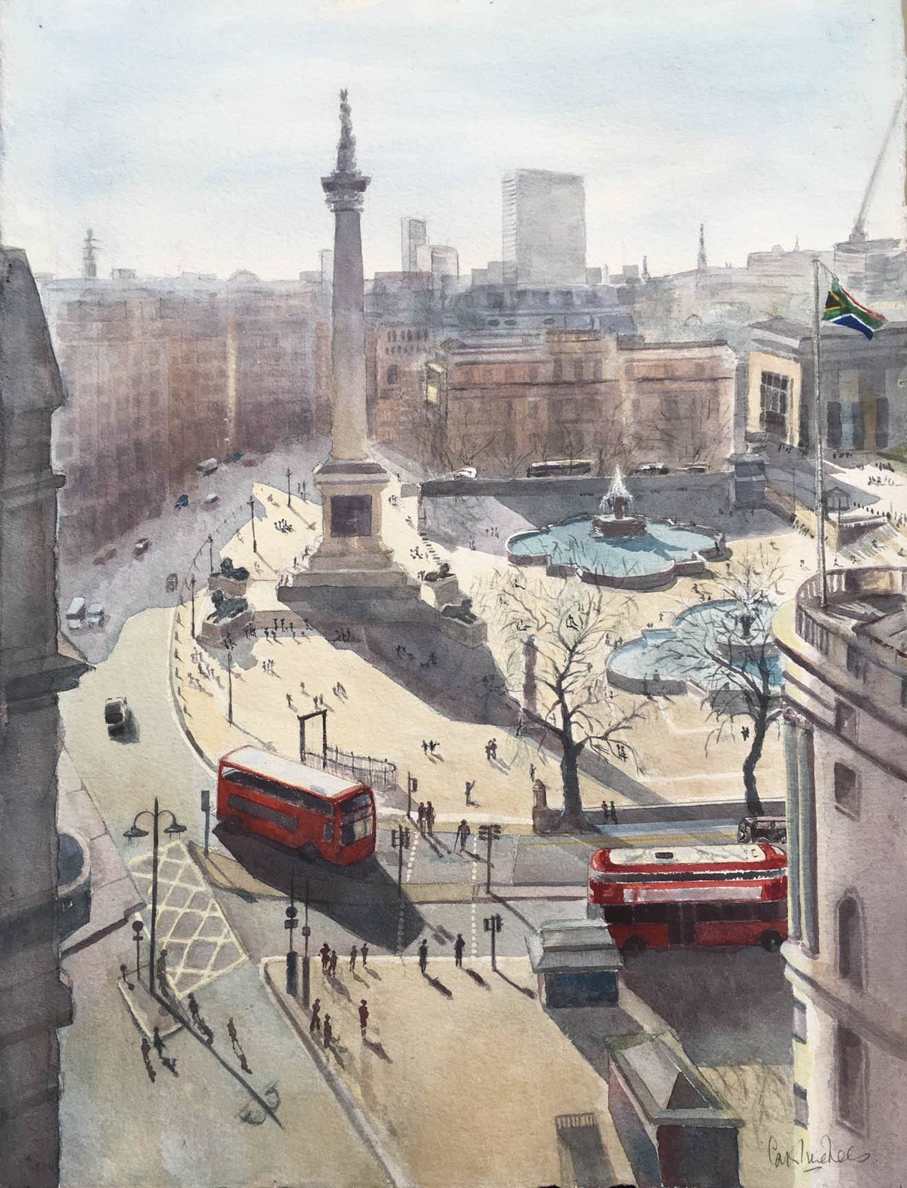Trafalgar Square by Caroline Lees - Riverside Gallery & Framing