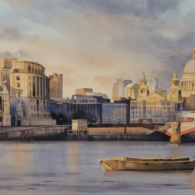 'The Golden Light of Evening, London by Oliver Pyle