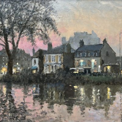 Barnes Pond, Evening by Rod Pearce
