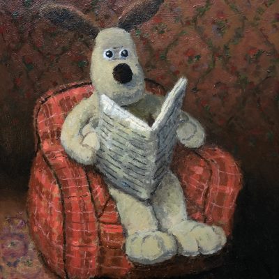 Gromit in Red Room by Rod Pearce